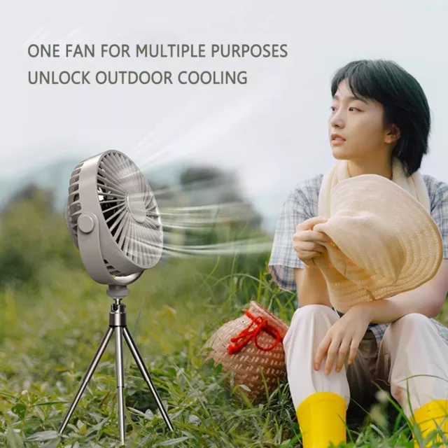 2-in-1 LED Camping Fan Light Combo Flashlight and Remote Ceiling Fan for Outdoor 3