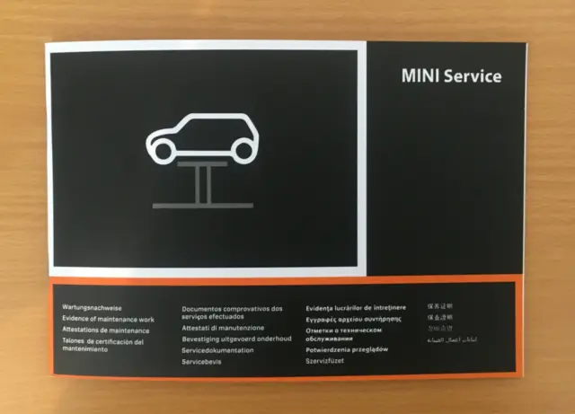 Mini Service Book Unused All Models Mini Cooper S