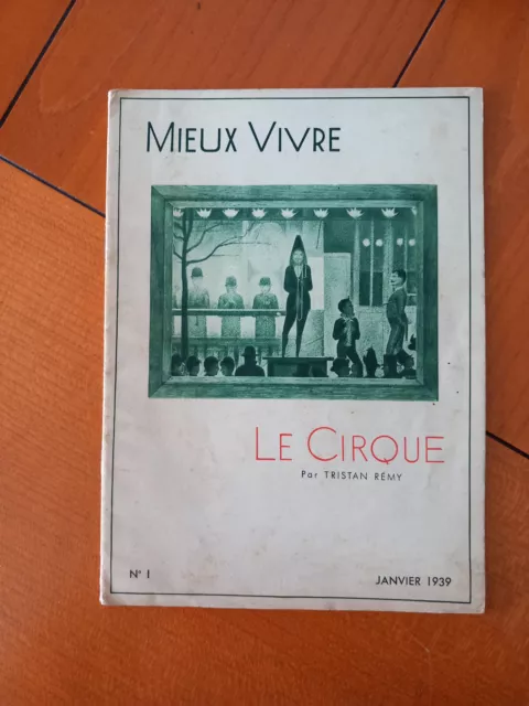 revue Mieux vivre - Le Cirque par Tristan Rémy - 1939