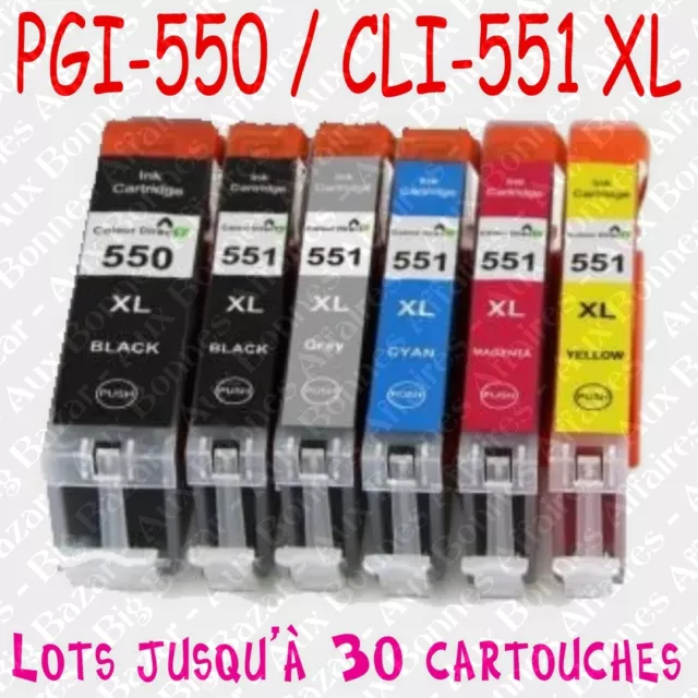Cartouches d'encre compatibles non OEM Canon Pixma MG6300 MG6350 MG6450 MG6650