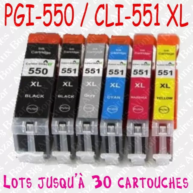 Cartouches d'encre compatibles non OEM Canon Pixma : MG7150 MG7550 MX725 MX925