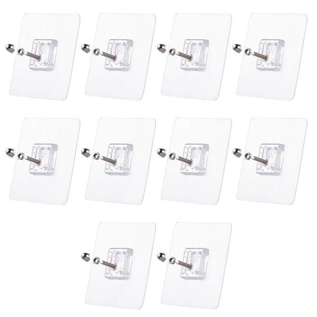 10 Pcs Ganci Parete Nessun Adesivo Traccia Gancio Per Asciugamani Vite