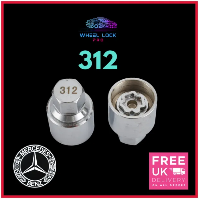 Mercedes Benz Locking Wheel Nut Key Number 312 - UK Seller