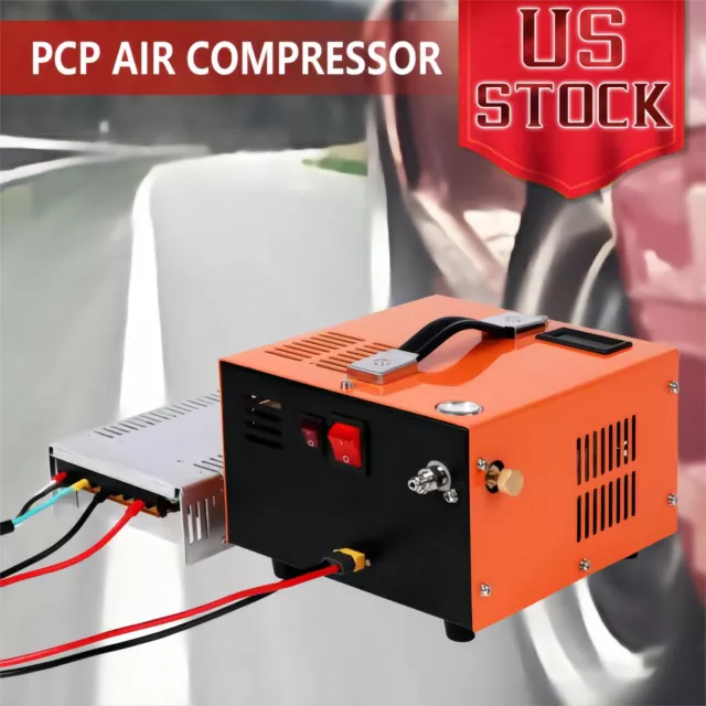 CREWORKS PCP Air Compressor,Auto-shutoff 4500Psi/30Mpa Oil/Water-Free Air  Gun
