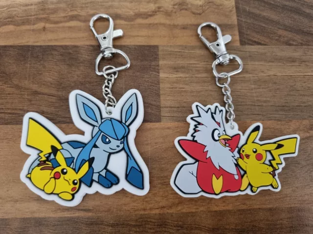 New Pokemon Pikachu & Glaceon & Delibird Keyring Holiday Calendar 2022 & 2023