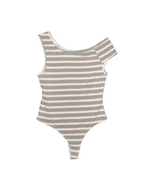 American Apparel Women Gray Bodysuit XL