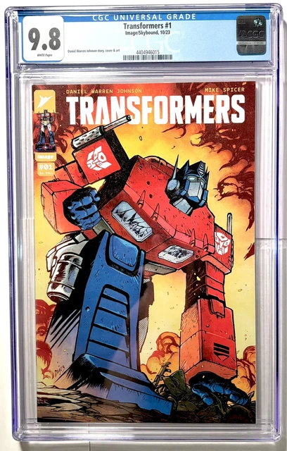 Transformers #1 CGC 9.4 Signed & CGC 9.8 Cover A main image 1