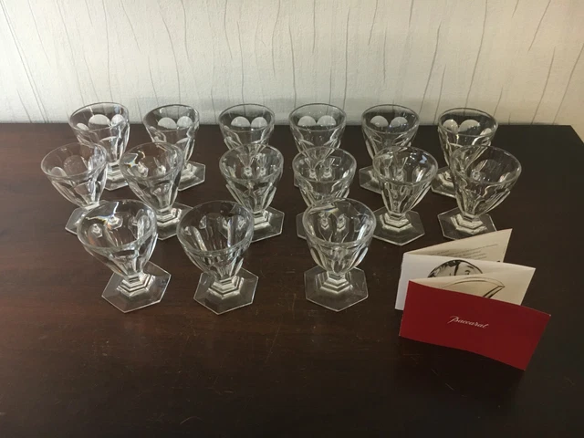 Verres à Vin Rouge Villeroy & Boch En Cristal – Lot De 7, Hauteur 14.5 Cm, état Très Bon