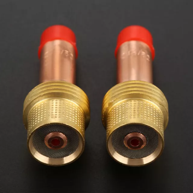 For DB SR WP 17 18 26 TIG Torch 45V26 3/32" 2.4mm TIG Gas Lens Collets Body 2PCS 3