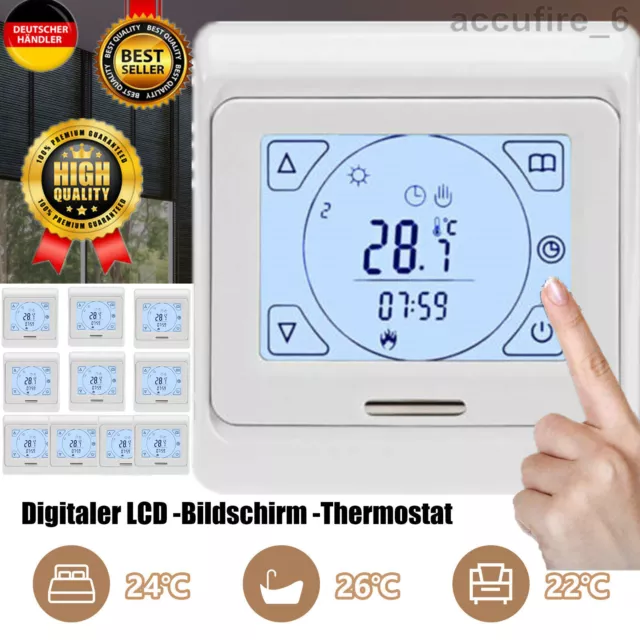 Digitaler Thermostat PT712 für Fußbodenheizung ohne Fühler - BOS