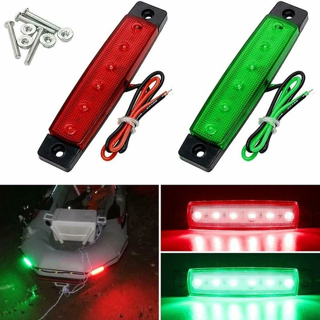 2 / Set 120 Lumens Brillant Clignotant 12V-DC ABS Stern Feu Trailer6LED