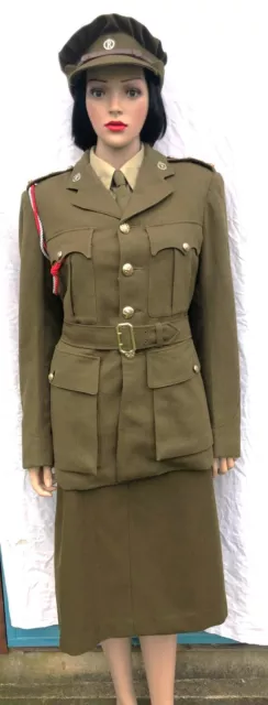 WW2 Army Nurse - QAIMNS Senior Sister Service Dress Uniform Size 12/14