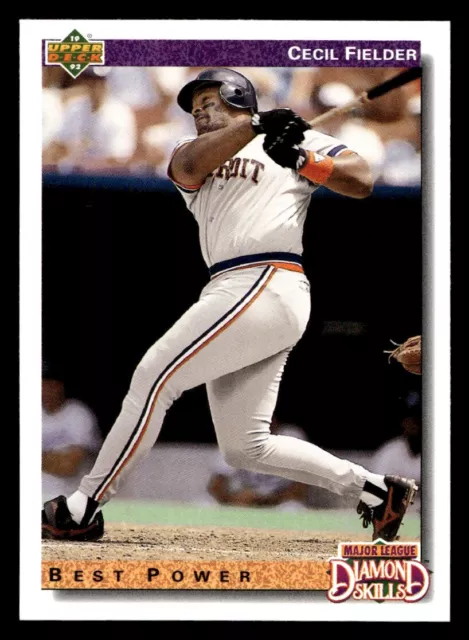 Upper Deck Cecil Fielder #647 1992 Tigres de Detroit