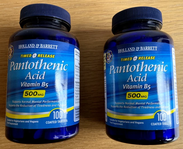 BRAND NEW UNUSED STILL SEALED Holland & Barrett Pantothenic Acid Vitamin B5 £1.00 PicClick UK