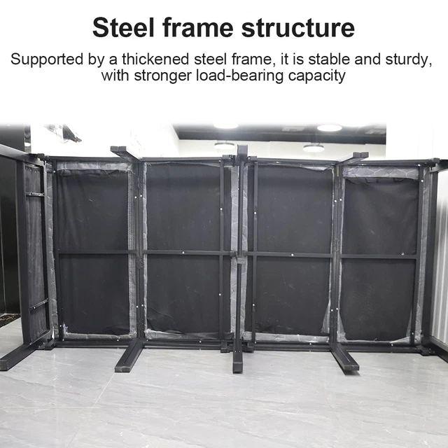 FOLD SMALL SPACE Single Guest Bed Padded Headboard Footboard Folding