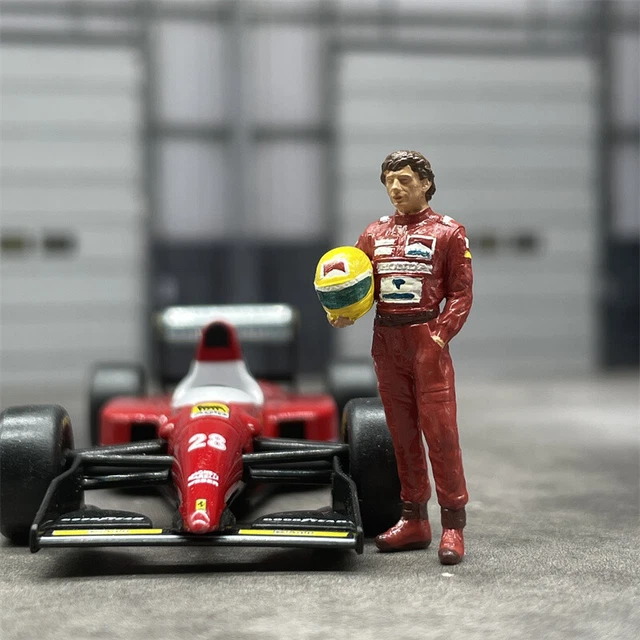 1/64 SCALE RESIN Model Ayrton Senna Figures Dioramas Diecast Alloy Car