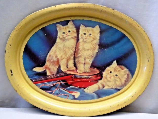 PUBLICITÉ VINTAGE EN Étain Litho Print Baring Biscuits Objets De