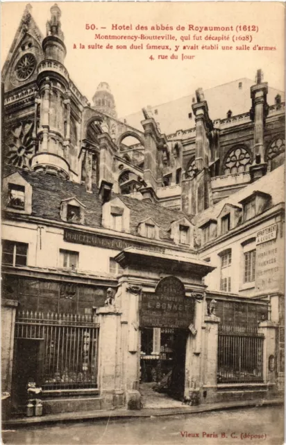 CPA PARIS 1e 4 Rue du Jour Hotel des abbes de Royaumont (537156)