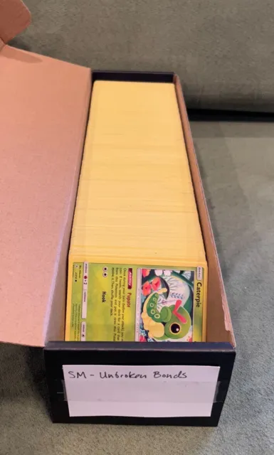 Pokemon Sun & Moon Unbroken Bonds Bulk Lot, 740 Cards, LP, Common Uncommon