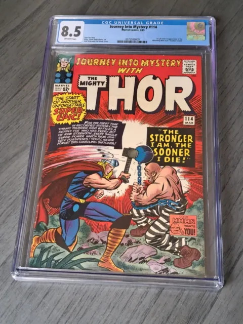 Journey Into Mystery 114 Key Cgc 8.5 Origin And First Appearance Absorbing Man