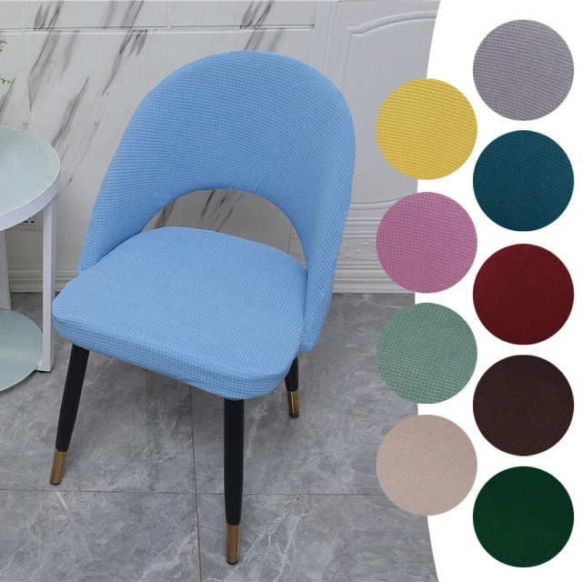 Spandex Chair Cover Hollow Back Jacquard Arc Armchair Cover Dining Chair Case CA