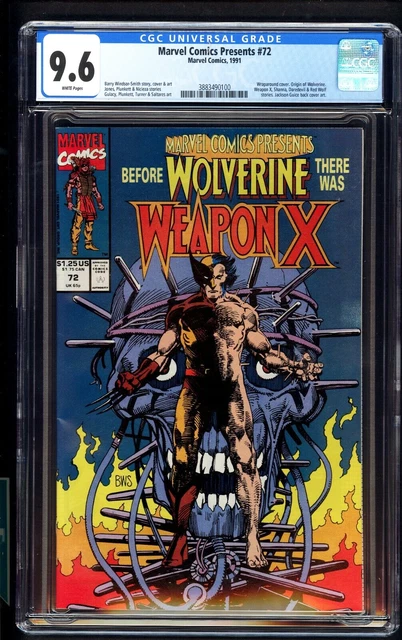 Marvel Comics Presents #72 CGC 9.6 Wolverine! Marvel 1991 KEY! 1st Weapon X!
