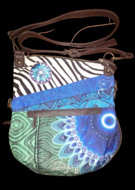 Desigual LARGE - Borsa a mano - blue/blu 