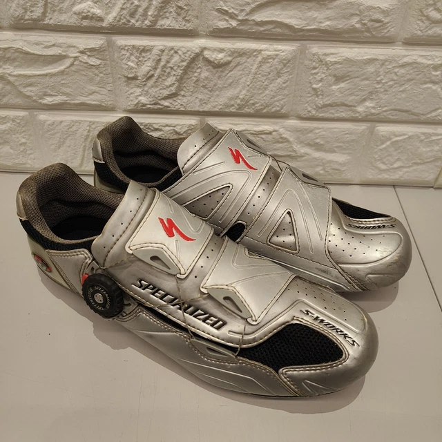 Specialized BG S-Works Carbon Fact Road Radschuhe silber Herren Größe 11 UK