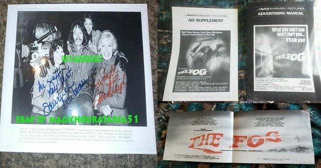 John Carpenter The Fog movie poster Janet Leigh Signed photo Michael Myers John Carpenter The Fog movie poster Janet Leigh Signed photo Michael Myers