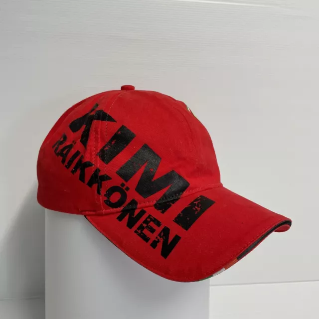 Ferrari Scuderia Kimi Raikkonen Racing Team F1 Hat Cap Embroidered Logo 2