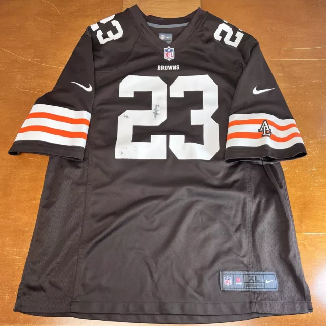 Cleveland Browns Jersey Mens Extra Large Brown Haden #23 Nike NFL