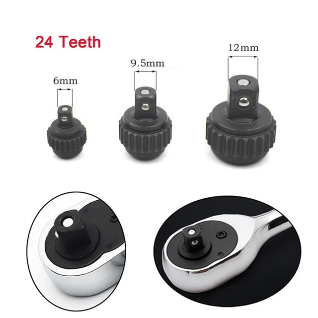 Set accessori riparazione chiave a cricchetto 24 denti neri per pinze prugne