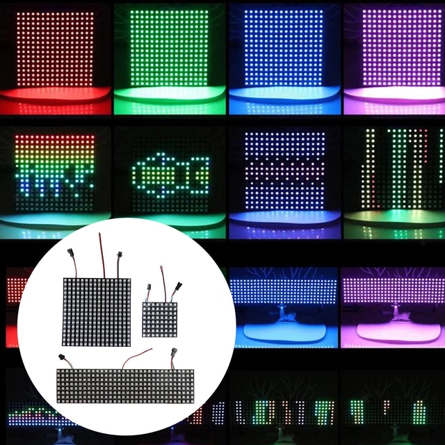 LED PIXELS MATRIX Panel Screen WS2812B Individual Addressable ...