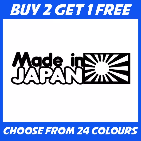 Made In Japan ANY COLOUR JDM Euro Drift Car Bumper Sticker Window Vinyl Decal