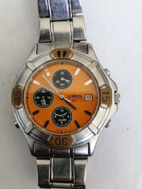 VINTAGE LORUS MEN'S Complete Metal Bracelet Watch 100gr $19.36 - PicClick