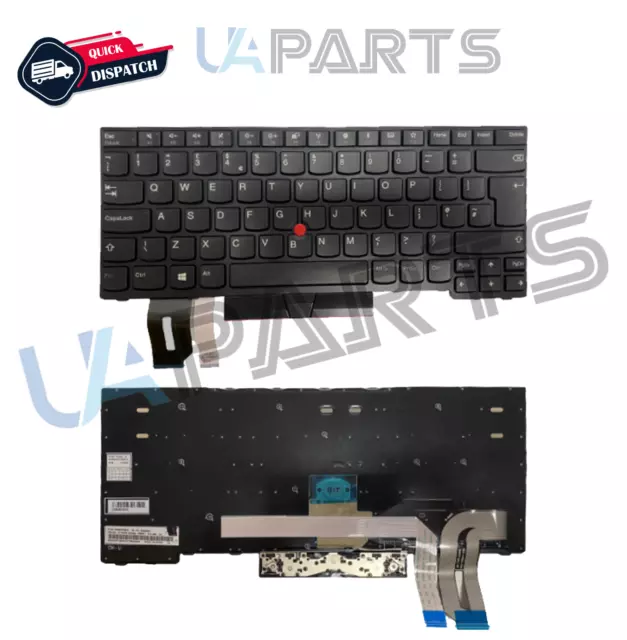 For Lenovo ThinkPad T490 T495 P43S 01YP468 UK Laptop Keyboard With Trackpoint