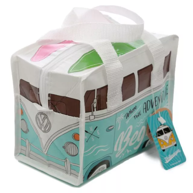 Volkswagen Bulli VW T1 Bus Surf Adventure RPET wiederverwendbare Lunchtasche aus