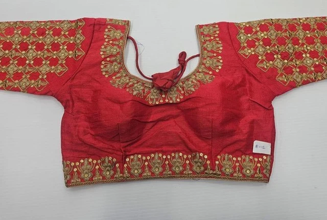 Bridesmaids Full Stitched Lehenga Blouse Fancy Phantom Silk Sari Top Wear HN