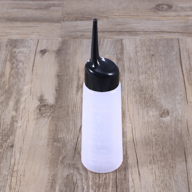 2 pz Kit tintura capelli bottiglia da viaggio punta inclinata applicatore