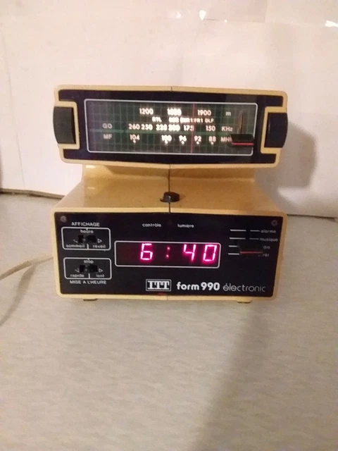 ANCIEN RADIO RÉVEIL Radiola années 80 électronique clock vintage EUR 5,00 - FR