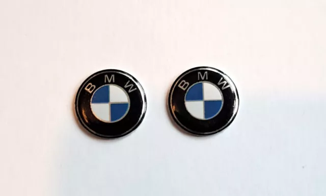 2 x compatible with BMW Key Fob Badge Logo Emblem Replacement Sticker 11mm