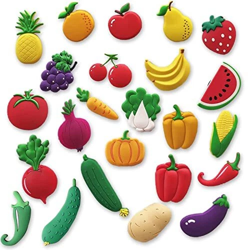 Fruit Fridge Magnets Vegetable Refrigerator Magnets Fruit Whiteboard Magnetic...