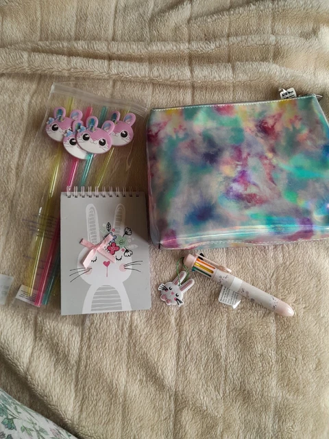 Claires Accessories  Claires Accessories 4 Items - Bunny Theme Straws, PEN...