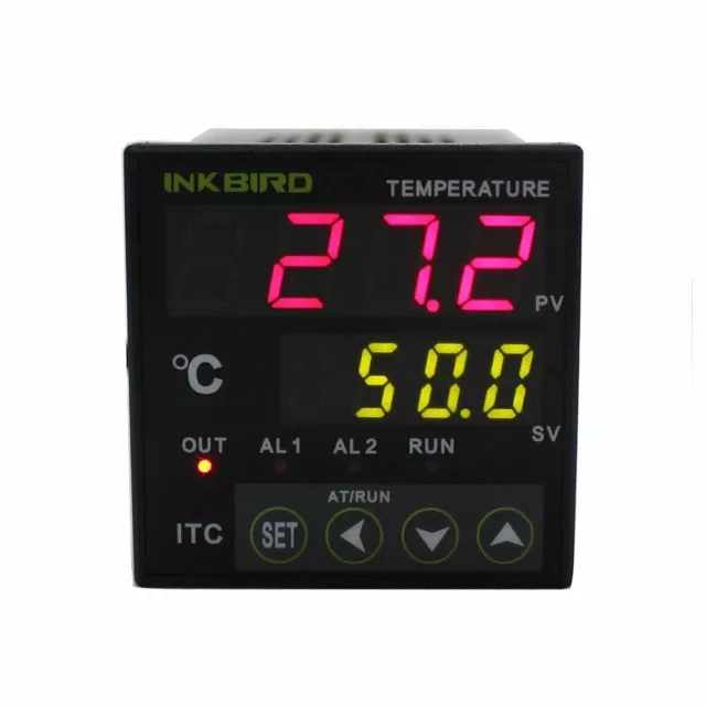 Inkbird PID On/Off Temp Controller Thermostat ITC-100VH AC DIY Heat Cool 230V UK