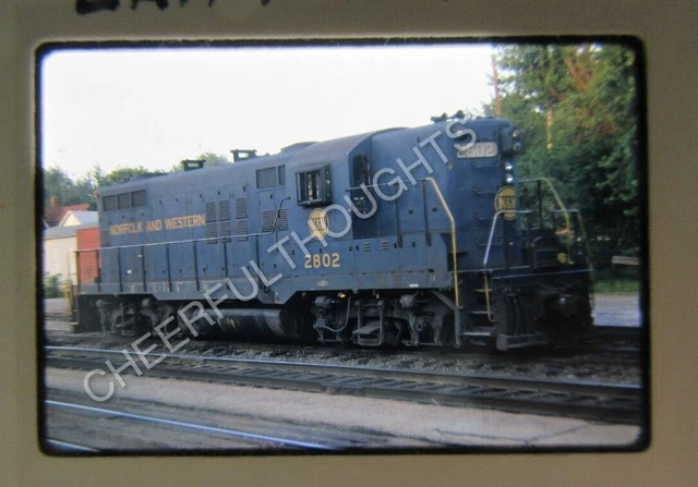 Original '70 Kodachrome Slide NW Norfolk Western 2802 GP9 Lafayette, IN    33X4