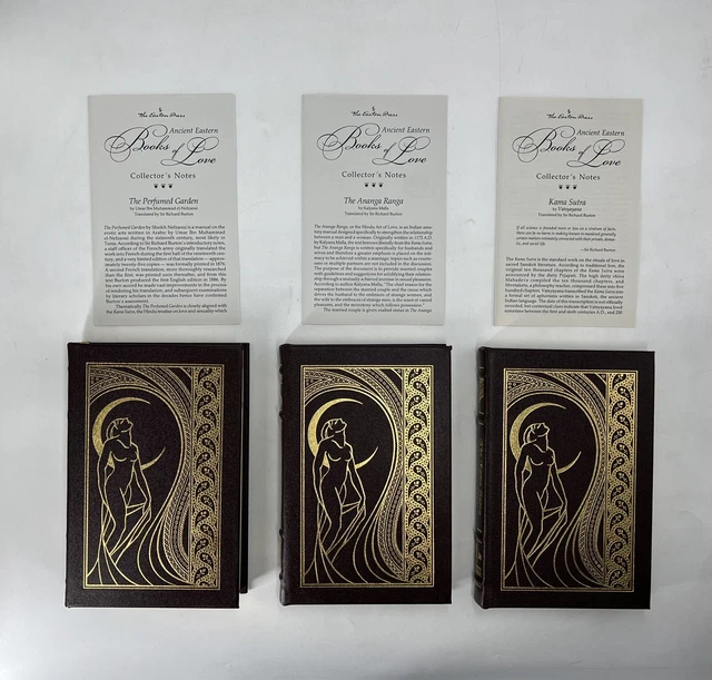 Easton Press Ancient Eastern Books of Love Kama Sutra Leather 3-Volume Book Set