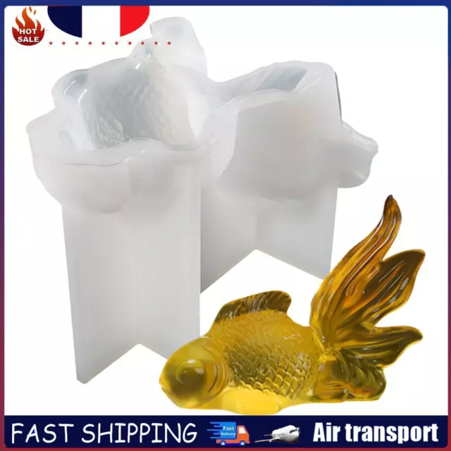 3D Goldfish Silicone Molds Mould for Epoxy Resin Casting DIY Animal Crafts FR