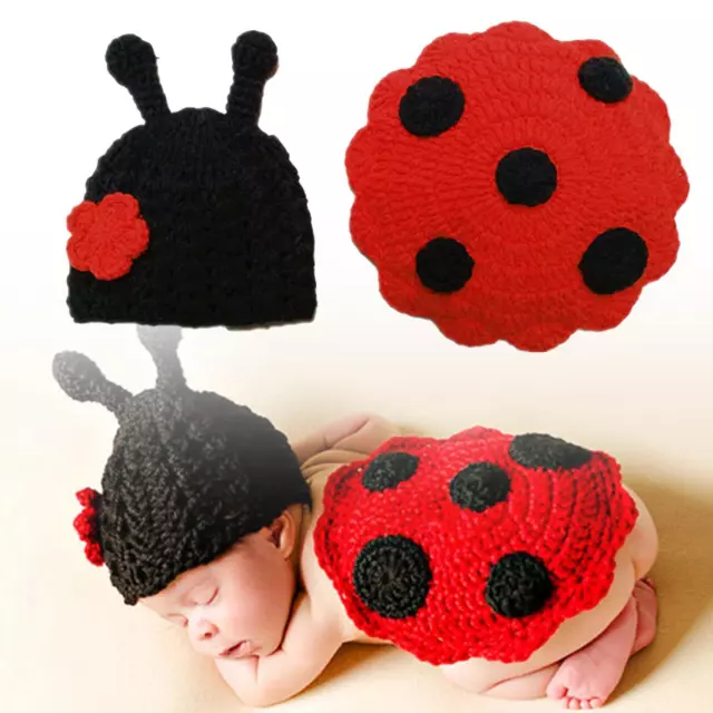 Costume da coccinella neonato Costume all'uncinetto Abiti per ragazze