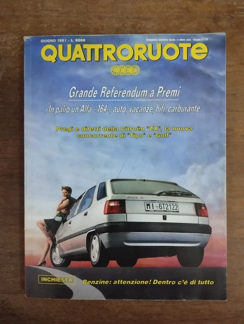 Rivista D'Epoca Quattroruote Mese Di Giugno Del 1982