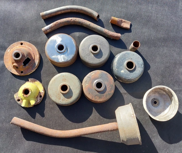 LOT de PIECES ANCIENNE LAMPE COUR FERME COL de CYGNE APPLIQUE EXTERIEURE JIELDE